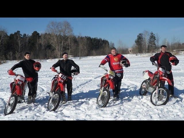 Мотопокатушки зимой 2013 Russian Motorcycle Winter