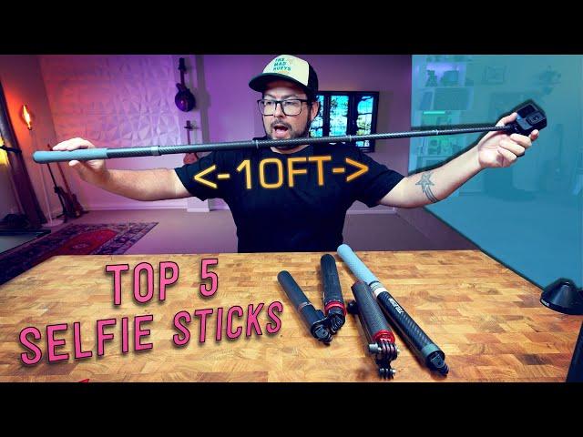 Top 5 Selfie Sticks for GOPRO or any Action Cameras! 