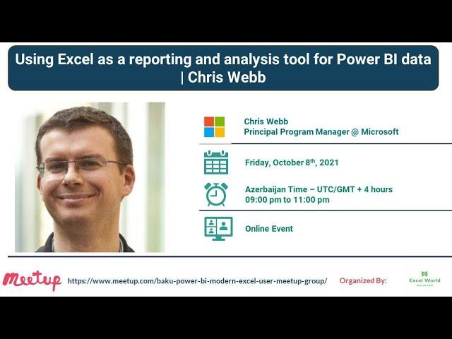Using Excel as a reporting & analysis tool for Power BI data | Chris Webb