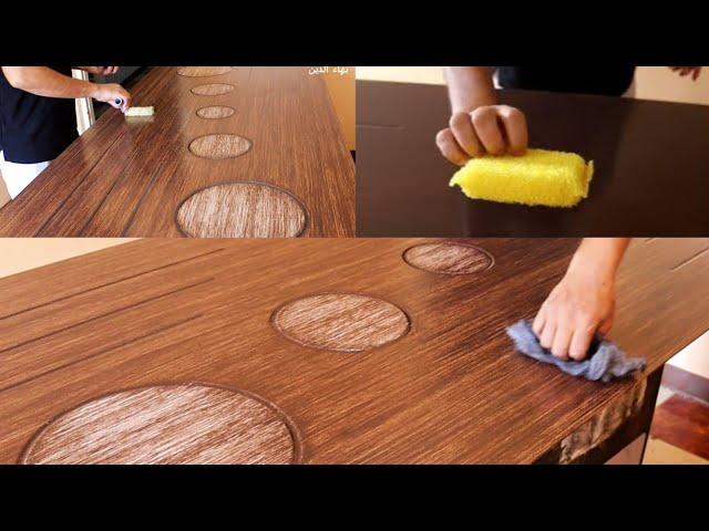 Make your own wood door paint. With great technology and simple tools