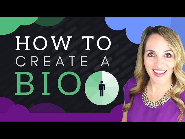 How To Write A Short Professional Bio - PERSONAL Bio Example