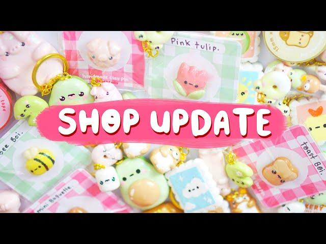  SPRING 2021 SHOP UPDATE!  clay pins, charms, keychains & stickers!