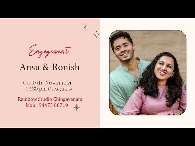 Engagement || Ansu & Ronish