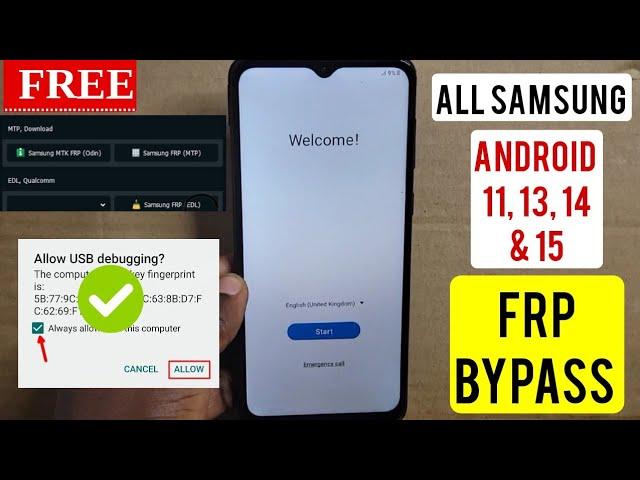 Samsung Frp Bypass 2024 | New Security Android 11, 12, 13 14 & 15 (100%) | Samsung Frp Unlock