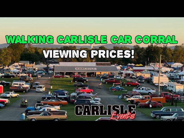 Antique car prices! Walking and talking the Fall Carlisle 2024 car corral