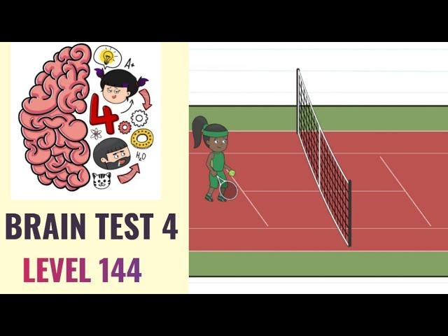  Brain Test 4 Level 144 | Jenny must do some tennis practice | Walkthrough