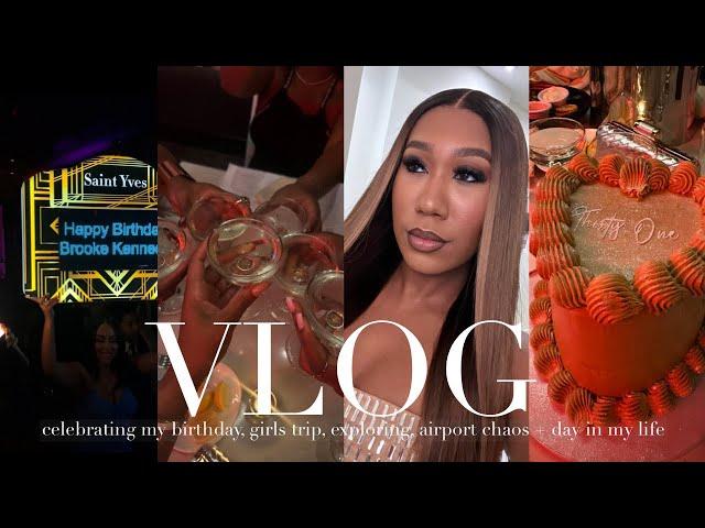 BIRTHDAY VLOG | GIRLS TRIP TO DC, DINNER, NIGHT OUT, SUNDAY FUNDAY, 24 HOURS IN THE AIRPORT + MORE