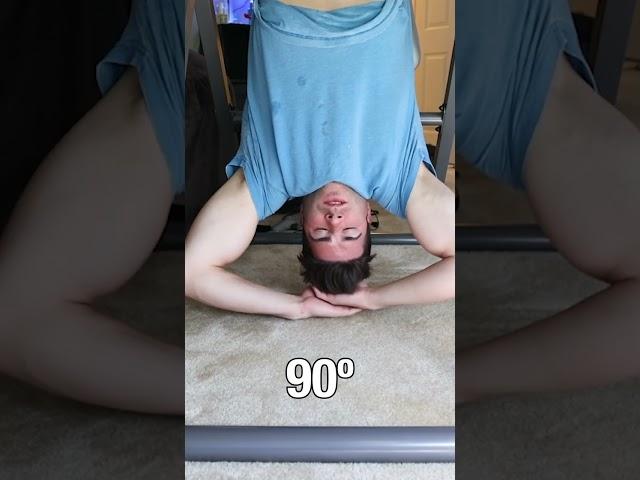 Hanging Upside Down Grew Me Taller? #shorts