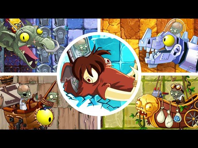 Plants vs. Zombies 2 - All Bosses [Without Lawn Mower]