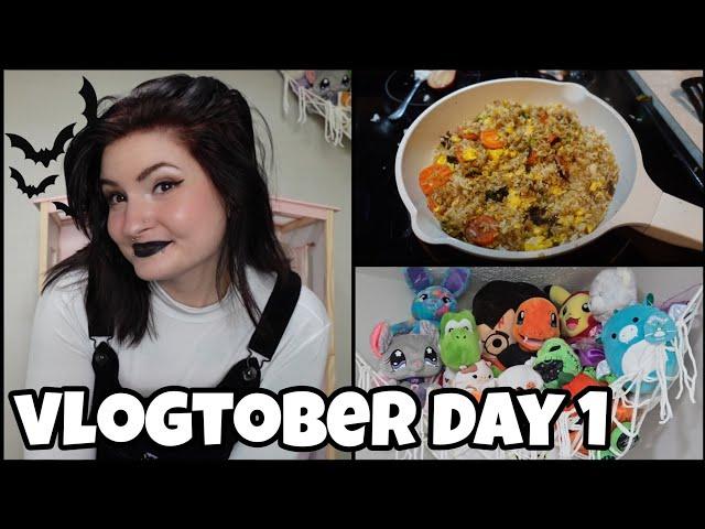 new fall hair, dollar tree cooking & halloween haul | vlogtober 2024 |