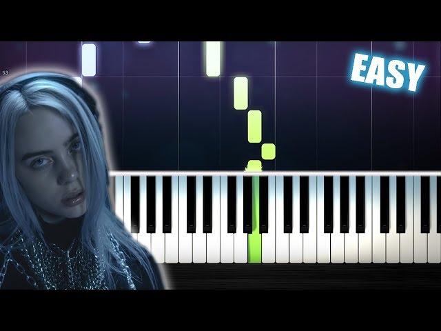 Billie Eilish - lovely (with Khalid) - EASY Piano Tutorial by PlutaX