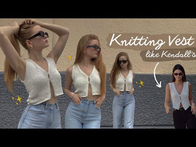 KNITTING VEST / beginner friendly / Trend of the summer 2023 