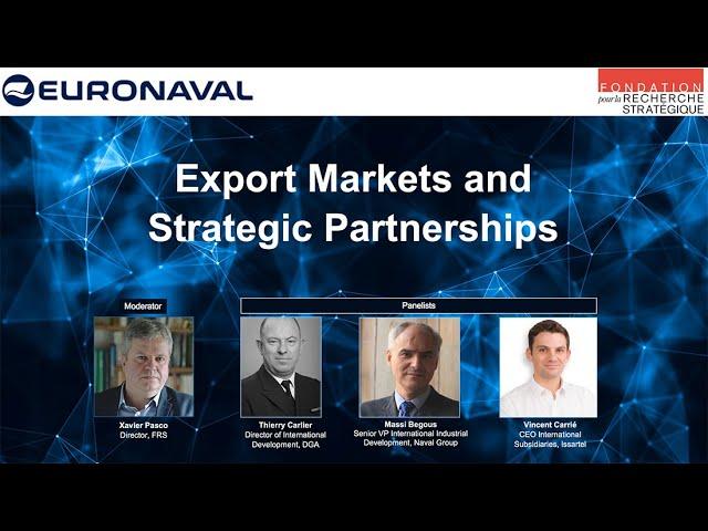 Export Markets and Strategic Partnerships - Euronaval Web conference