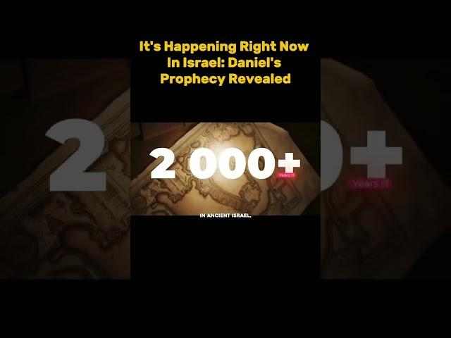 It's Happening Right Now In Israel Daniel's Prophecy Revealed