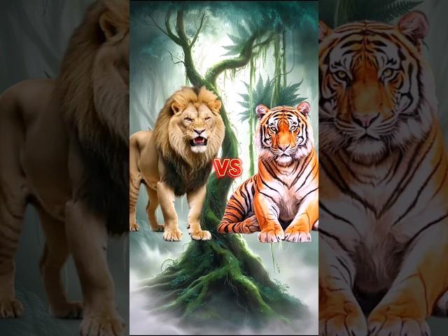 Lion vs Animals & Monsterverse #tiger #godzillavskong