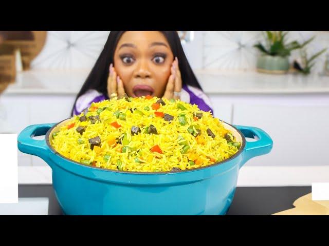 HOW TO MAKE THE BEST NIGERIAN FRIED RICE FOR A SMALL PARTY | BULK COOKING.