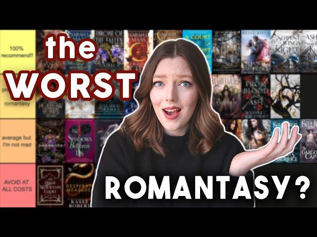 TIER RANKING EVERY FANTASY ROMANCE BOOK I'VE EVER READ ️‍ | Rating Over 50 Romantasy Books!