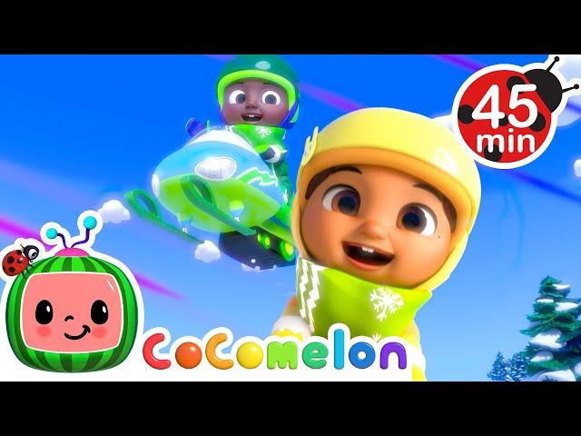 Nina VS Cody  Snow Race! ️ | CoComelon - It's Cody Time | Nursery Rhymes for Babies