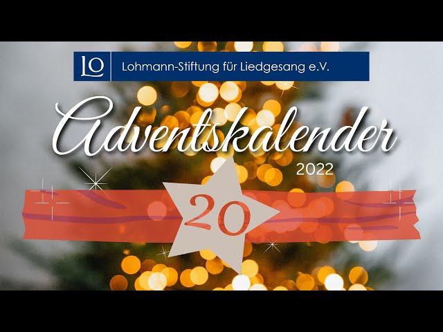 20. Türchen „Christus der Kinderfreund“ Op.8 Nr.5 P. Cornelius | A.J. Schindewolf & G. Müller-Lorenz