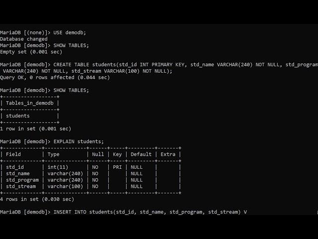 MySQL/MariaDB CRUD Operations Tutorial | CREATE, INSERT, READ, UPDATE, & DELETE