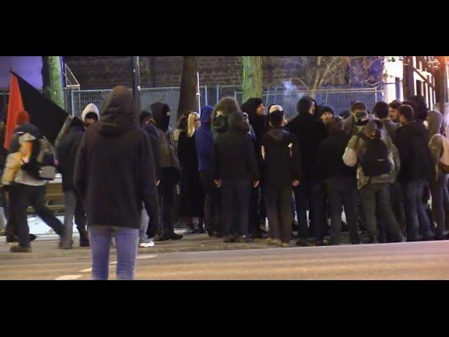 Vancouver Antifa vs. UBC Free Speech Club - 2016 - Pigeon Park