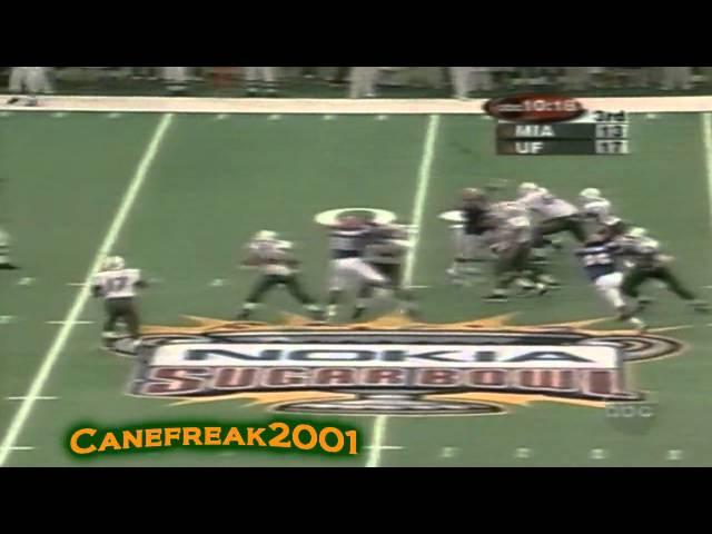 2001 Sugar Bowl - Miami Hurricanes vs Florida Gators Highlights