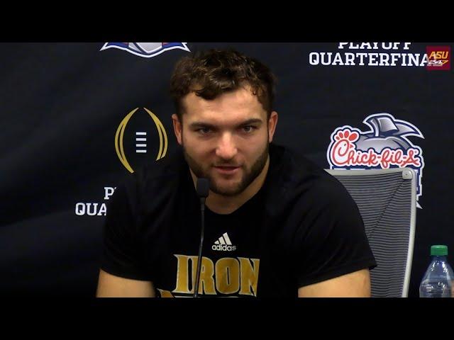 ASU RB Cam Skattebo and OL Leif Fautanu ahead of Peach Bowl matchup against Texas in the CFP