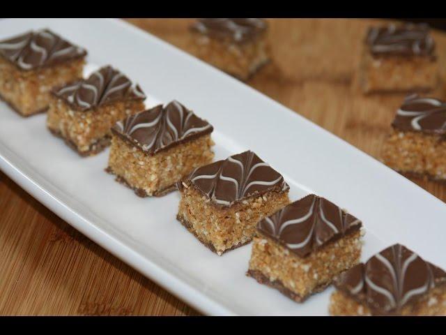 Gâteaux aux Arachides & Chocolat (Recette Marocaine) - Chocolate & Peanut Treats  - حلوى بشكلآط