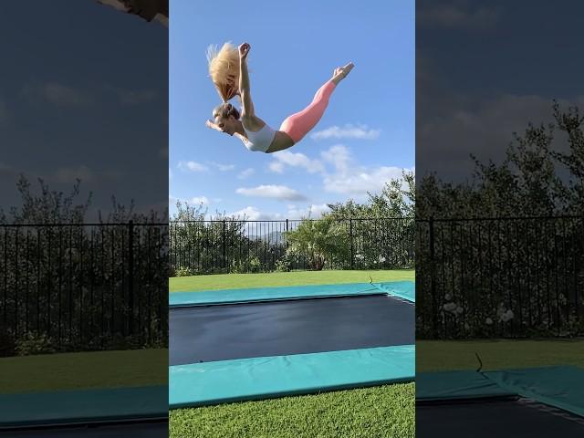 What would you call this trick? #gymnastics #tumbling #frontflip #trampoline