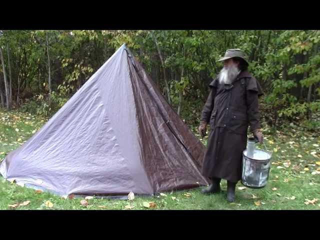 Turn Your Tarp Tent Into a Hot Tent - Stove Installation