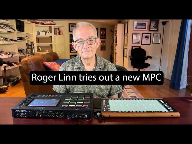 Roger Linn tries out a new Akai MPC