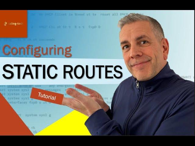 Junos starting out with configuring static routes | Tutorial