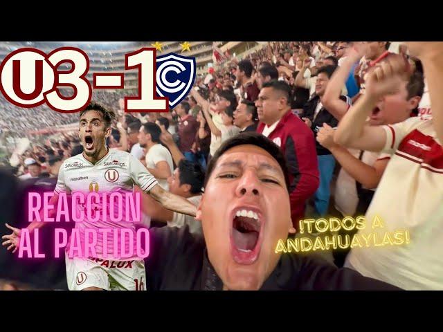 Universitario 3-1 Cienciano Reacción desde la Tribuna | Torneo Clausura 2024