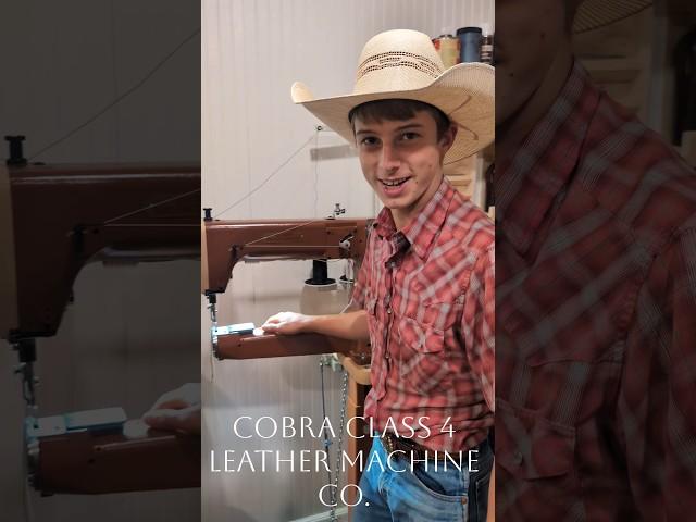 Cowboy's Dreams Come True! #cowboylife #leathercrafting #cobraclass4 #leathermachine