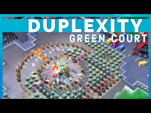 GREEN COURT on DUPLEXITY in 3 ATTACKS  great TEAMWORK / BOOM BEACH operation gameplay/strategy/tips