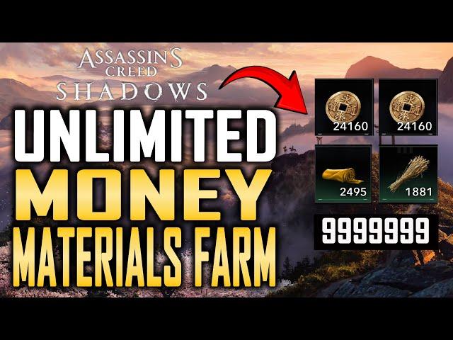 Assassin's Creed Shadows BEST Money Farming Locations (Crafting Materials & Hideout Resources)