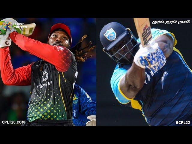 Chris Gayle vs Rahkeem Cornwall
