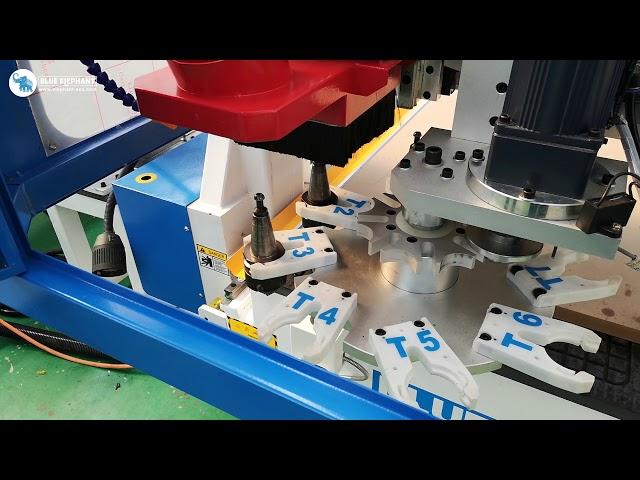 BLUE ELEPHANT CNC Big Size Woodcarving Machine 2074 ATC CNC Router Woodworking Testing Video