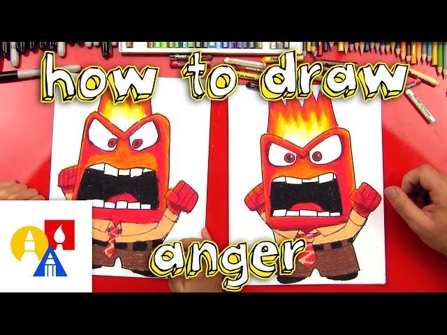 How To Draw Anger From Inside Out