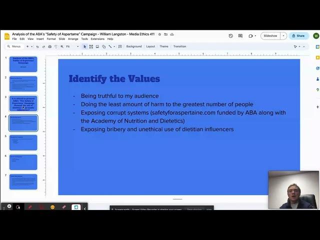 Analysis of the ABA’s “Safety of Aspartame” Campaign   William Langston   Media Ethics 411   Video