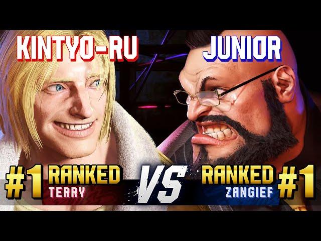 SF6 ▰ KINTYO-RU (#1 Ranked Terry) vs JUNIOR (#1 Ranked Zangief) ▰ High Level Gameplay