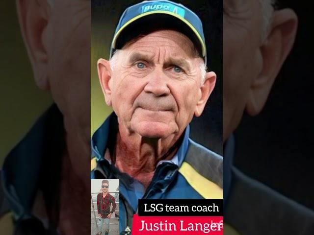 Justin Langer (old and young) Lucknow super gents team player #shorts