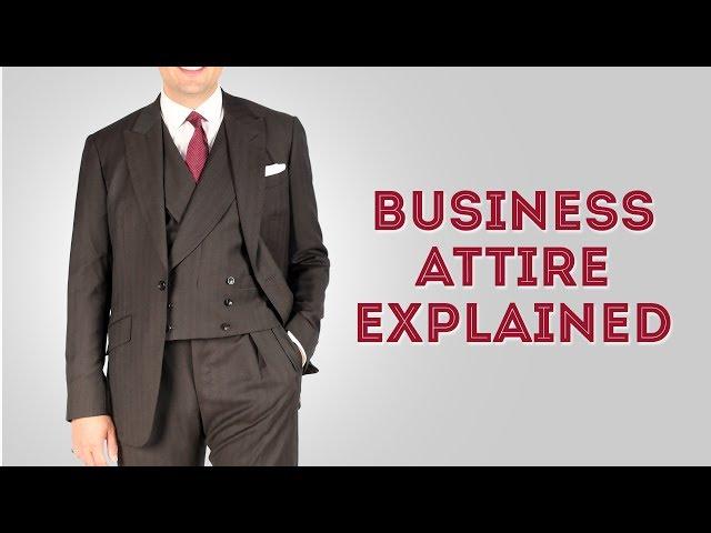 Business Attire Dress Code For Professional Men