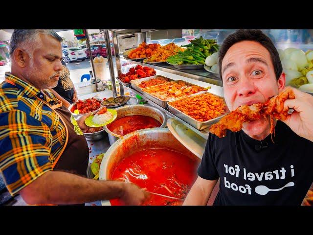 14 Hours Eating Best INDIAN STREET FOOD in Penang, Malaysia!! 