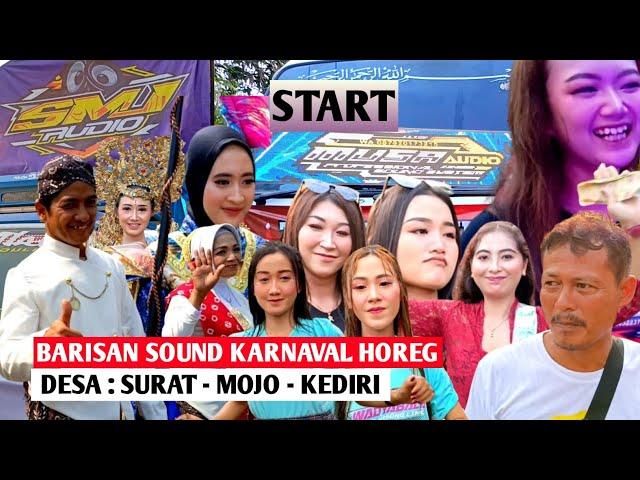 Karnaval desa surat mojo kediri Hujan tetap los start