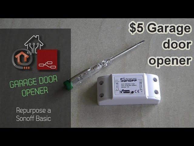 Turn Sonoff Basic to garage door opener with eWeLink