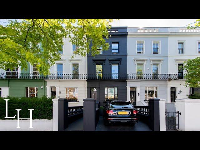 Inside The Iconic Charcoal Black Townhouse in Notting Hill, London