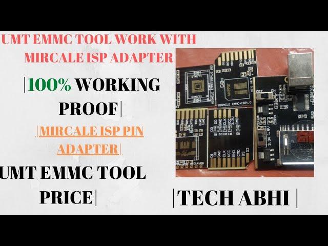 UMT EMMC TOOL SUCCESSFULLY WORKING WITH MIRACLE HARDWARE TOOL WITH PROOF