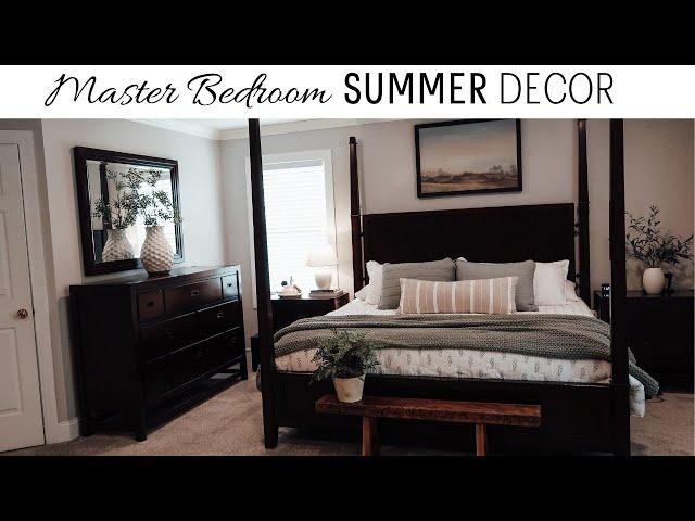 SUMMER DECORATE WITH ME | MASTER BEDROOM SUMMER DECOR IDEAS