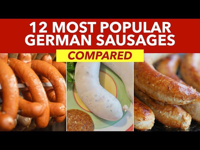 12 Typical German Sausages Compared - Traditional German Sausages